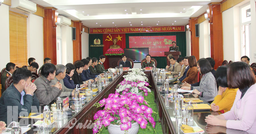 Công an tỉnh tổ chức gặp mặt các cơ quan thông tấn, báo chí nhân dịp Tết Nguyên đán Tân Sửu 2021