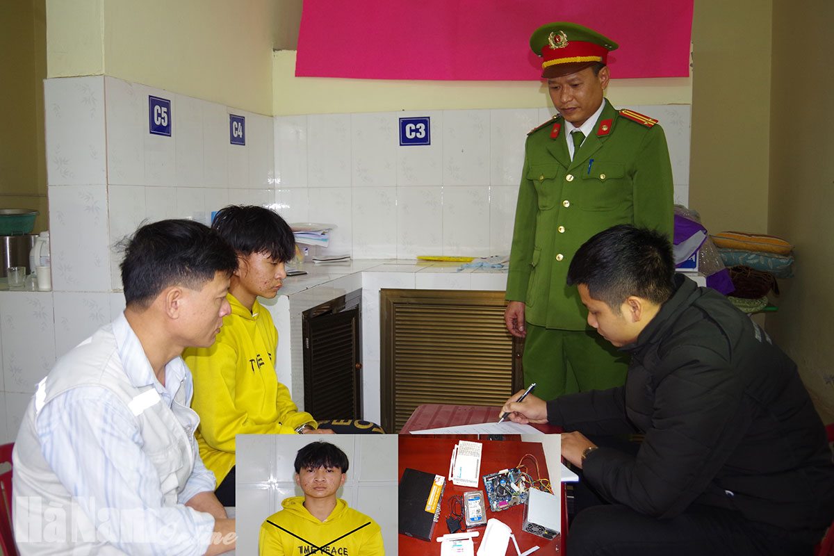 Công an xã Kim Bình bắt đối tượng trộm cắp tài sản trong trường học