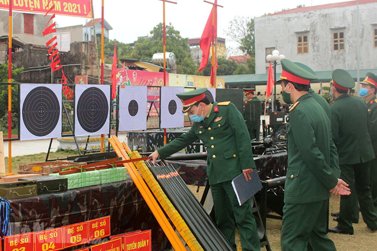 Bộ CHQS tỉnh kiểm tra công tác chuẩn bị cho năm huấn luyện 2021