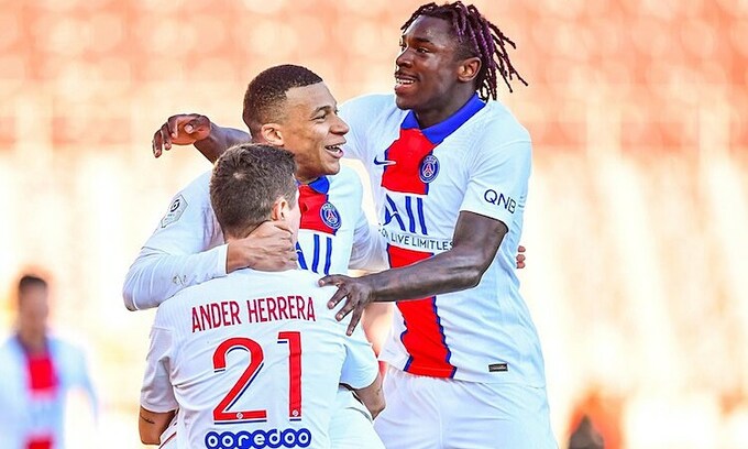 PSG thắng tưng bừng khi Mbappe ghi cú đúp
