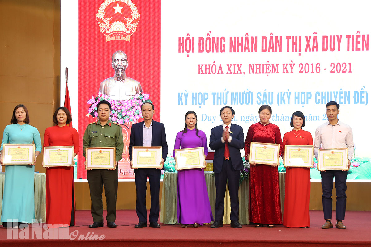 HĐND thị xã Duy Tiên tổ chức Kỳ họp chuyên đề