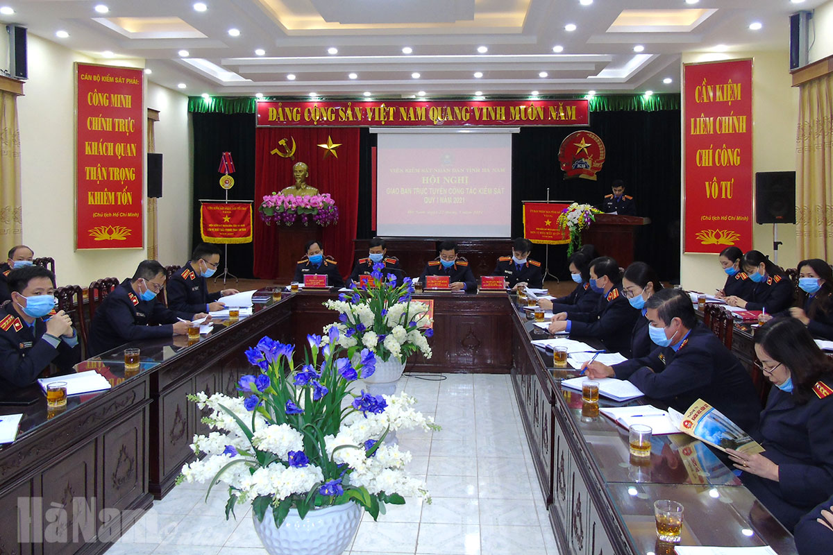 VKSND tỉnh giao ban trực tuyến triển khai nhiệm vụ công tác quý II