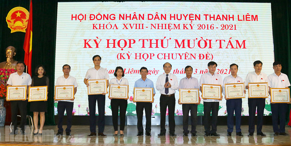 HĐND huyện Thanh Liêm tổng kết nhiệm kỳ 2016-2021