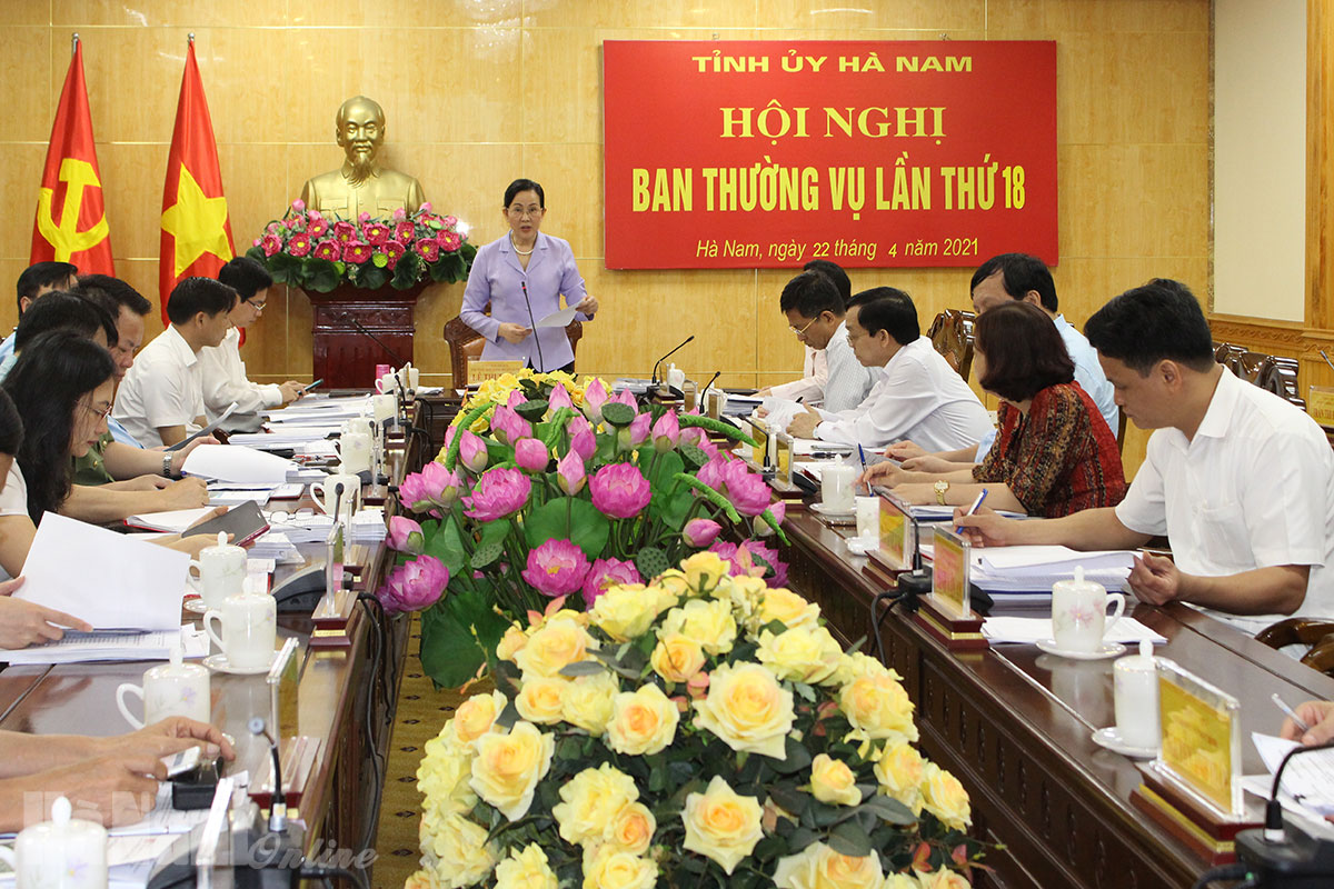 Hội nghị BTV Tỉnh ủy lần thứ 18