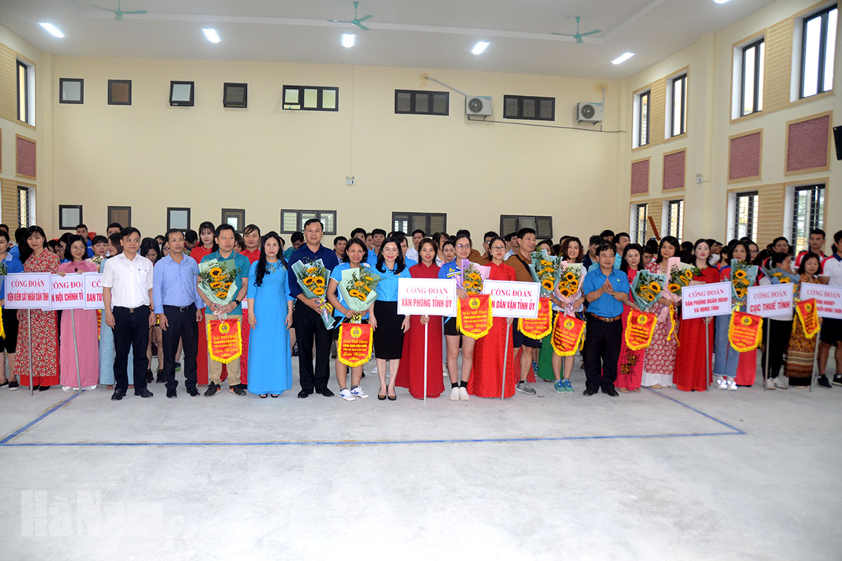 Khai mạc giải thể thao Công đoàn Viên chức tỉnh năm 2021