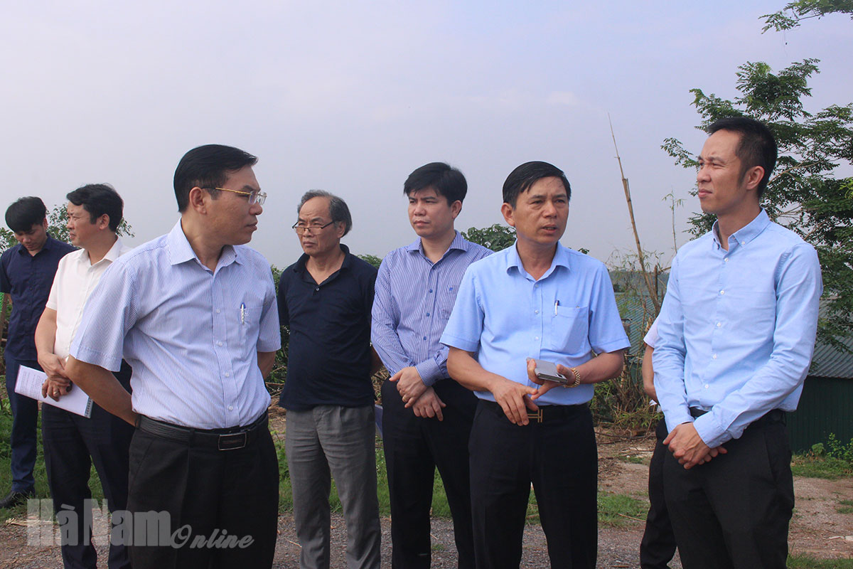 Kiểm tra tiến độ đầu tư CCN Châu Giang và Dự án Cụm cảng Yên Lệnh