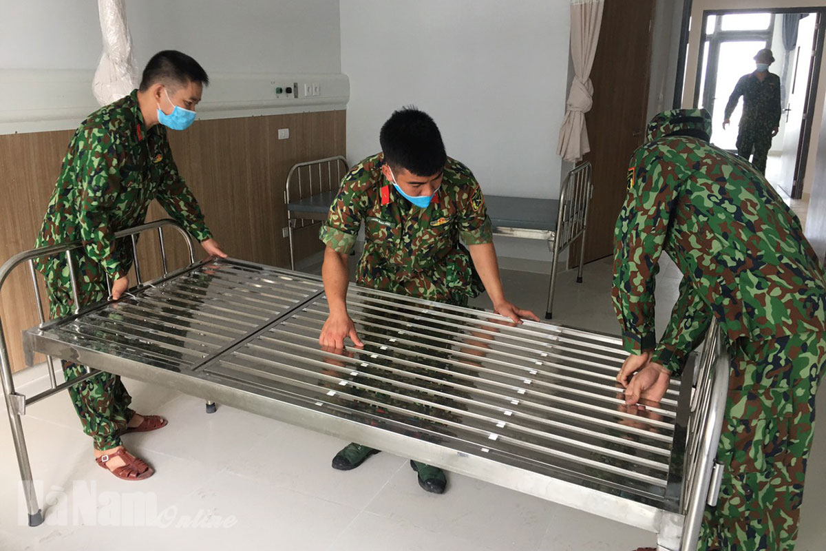Tiếp tục chuẩn bị 100 giường tại khu cách ly tập trung bệnh viện dã chiến