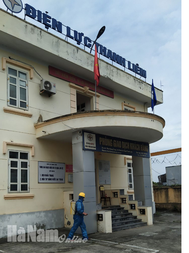 Công ty Điện lực Hà Nam thực hiện các biện pháp phòng chống dịch Covid - 19