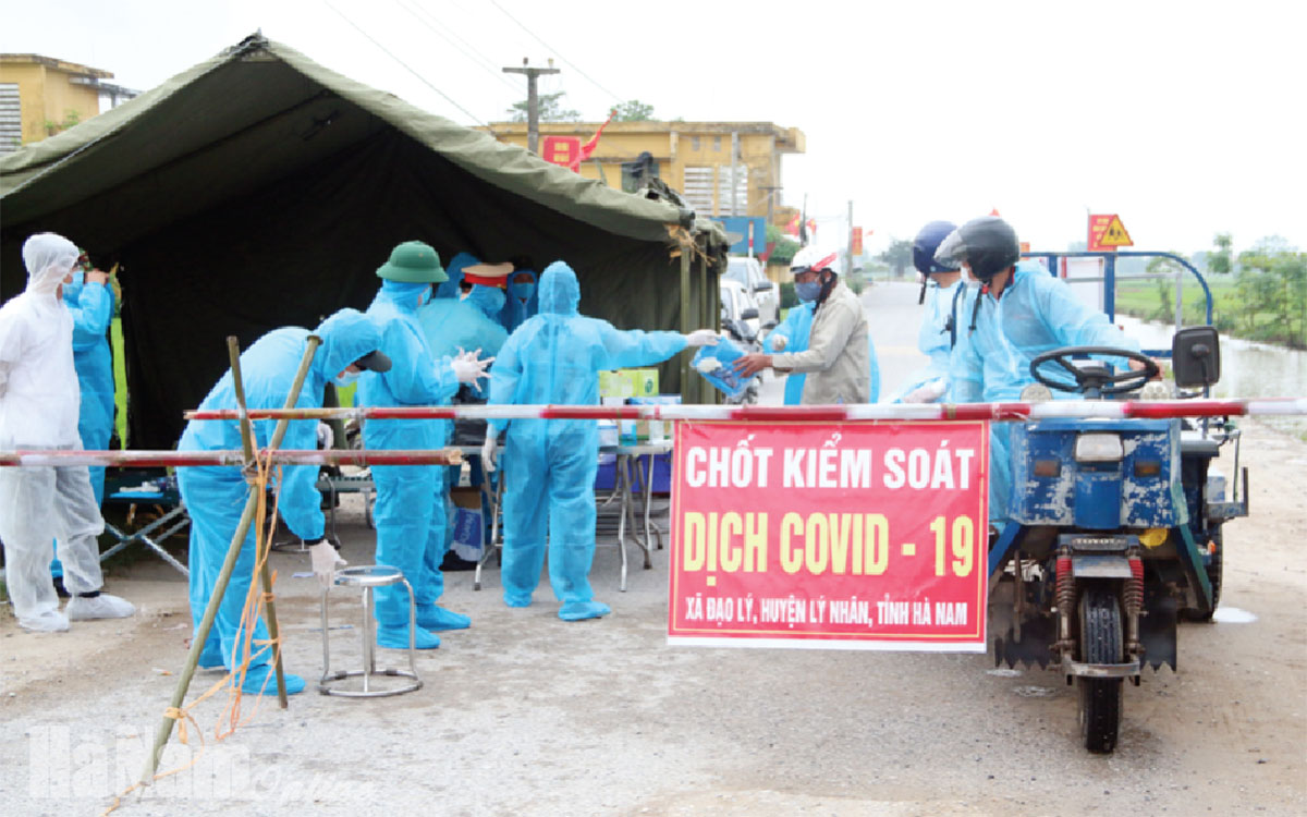 Lý Nhân tập trung ổn định cuộc sống người dân ở vùng cách ly