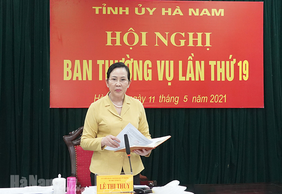 BTV Tỉnh ủy cho ý kiến về Kế hoạch đầu tư công trung hạn giai đoạn 2021 – 2025