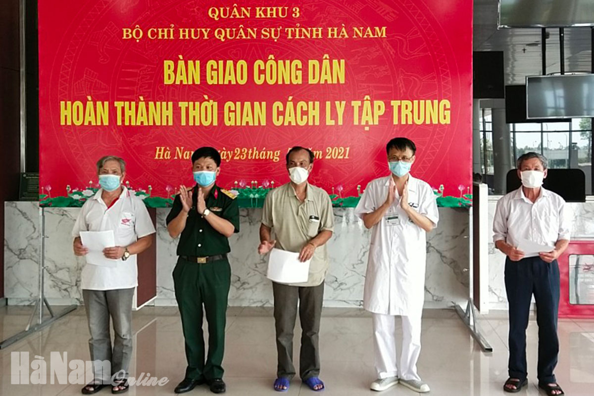 Các cơ sở cách ly y tế tập trung bàn giao 142 công dân về địa phương