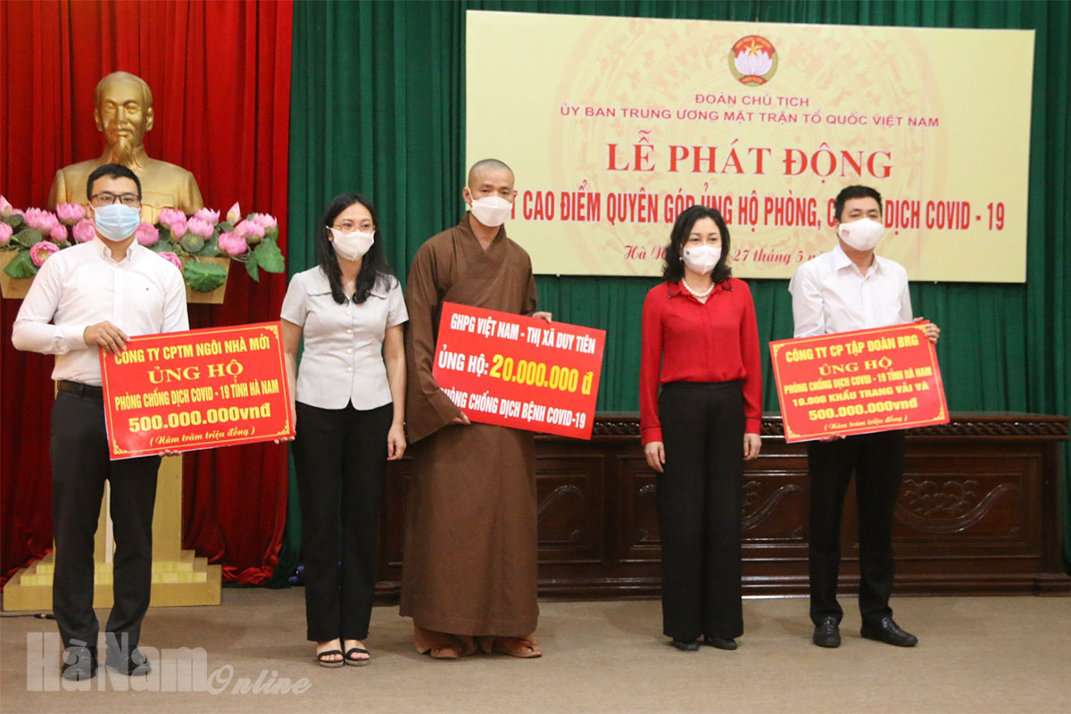 Hội nghị trực tuyến Lễ phát động đợt cao điểm quyên góp ủng hộ phòng, chống dịch Covid -19