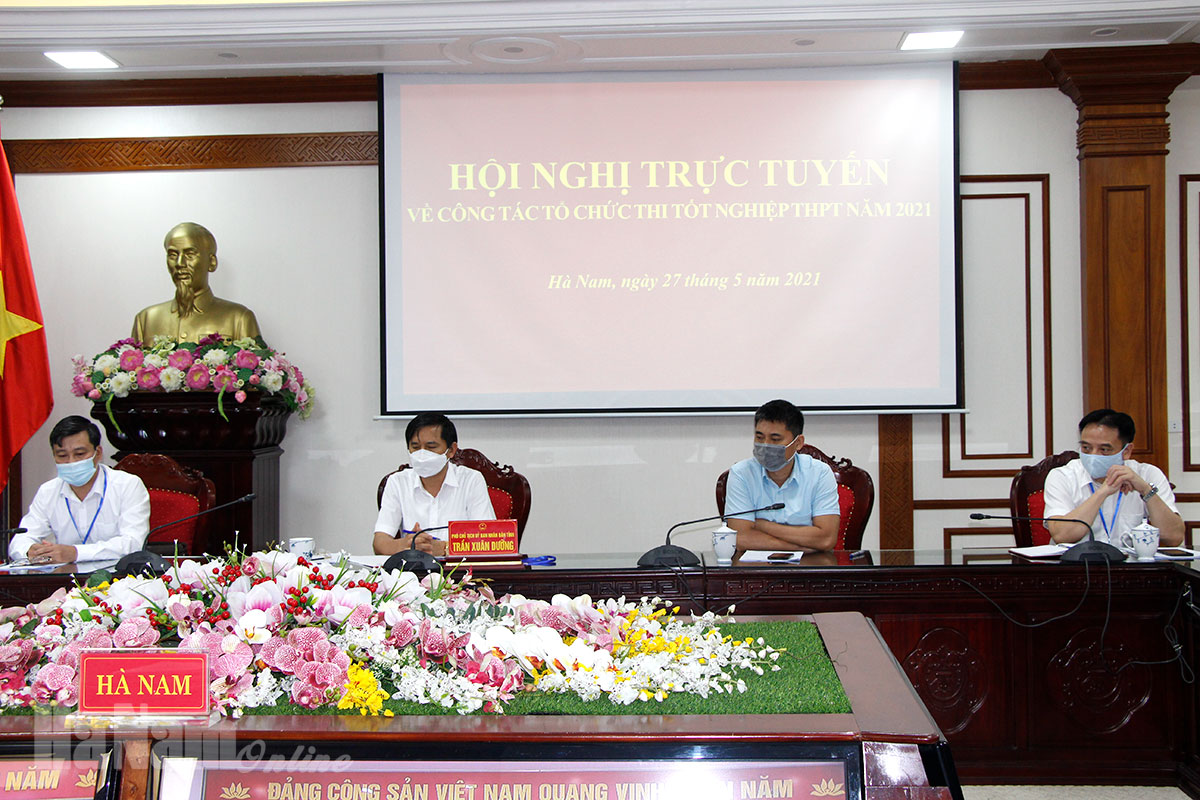 Hội nghị trực tuyến toàn quốc về công tác tổ chức thi tốt nghiệp THPT năm 2021