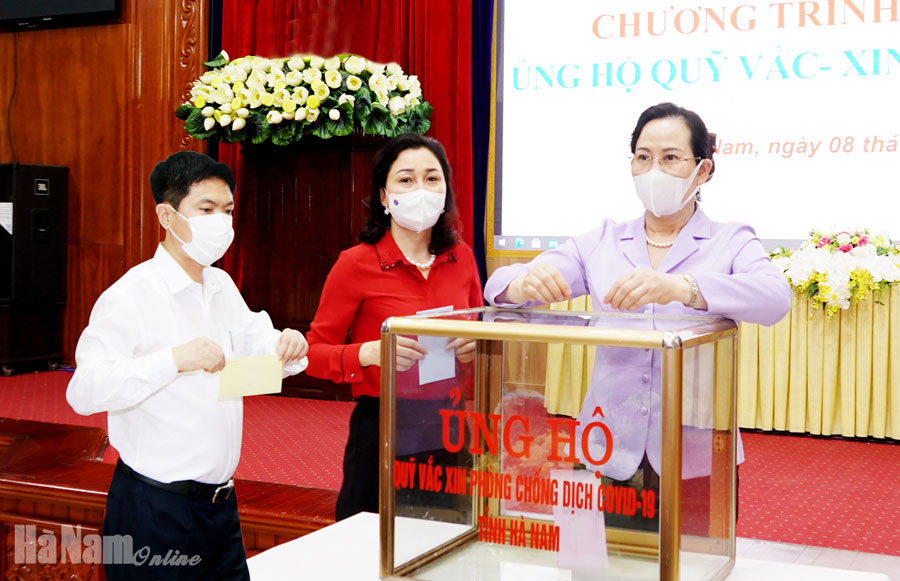 Hà Nam phát động ủng hộ Quỹ vắc xin phòng Covid-19 tỉnh