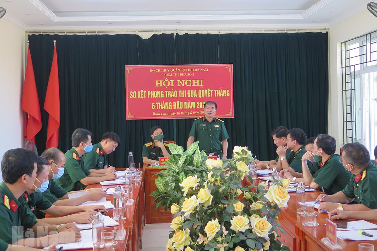 Cụm thi đua số 2 LLVT tỉnh sơ kết phong trào TĐQT 6 tháng đầu năm