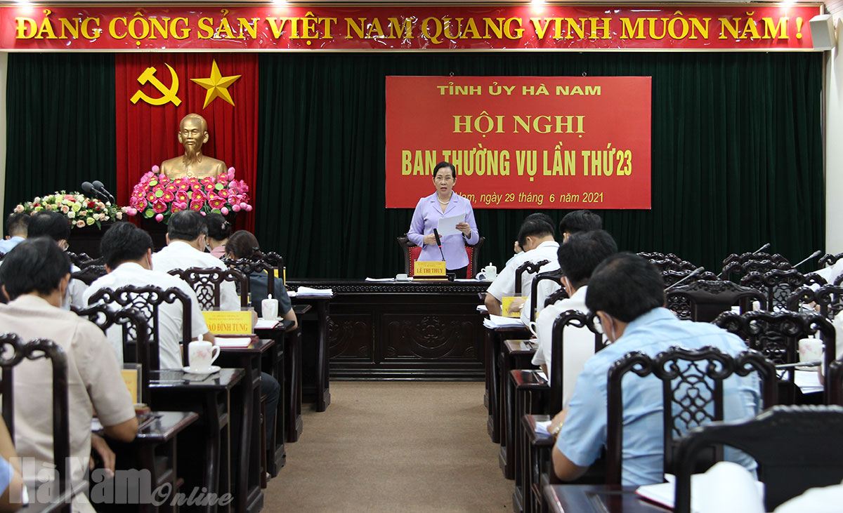 BTV Tỉnh ủy thảo luận kết quả công tác 6 tháng đầu năm của Tỉnh ủy và cho ý kiến về dự thảo các nghị quyết của BTV, BCH Đảng bộ tỉnh