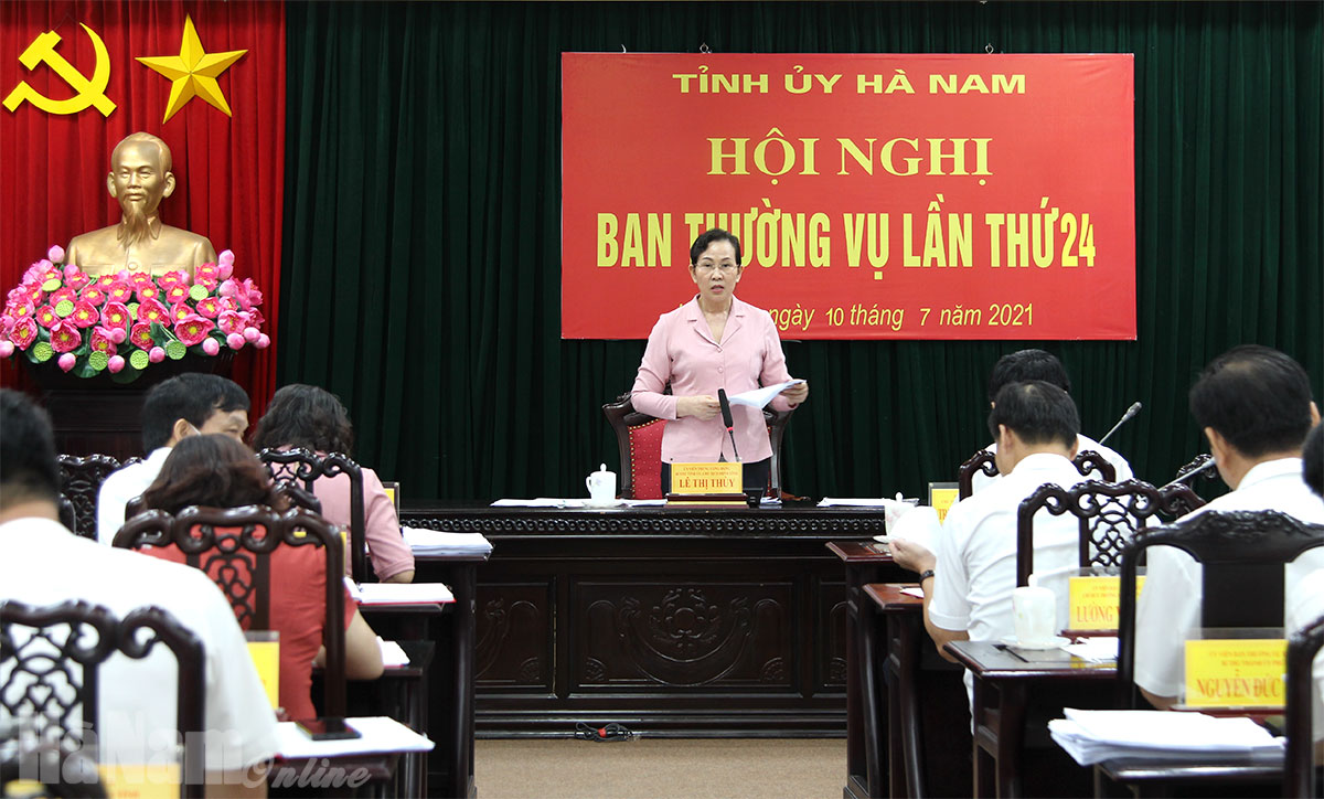 BTV Tỉnh ủy nghe báo cáo chương trình, nội dung trình Kỳ họp HĐND tỉnh