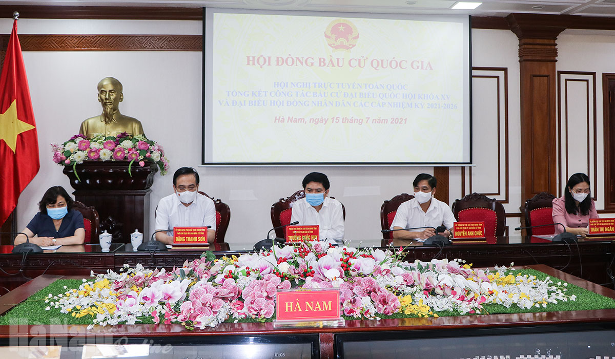 Hội nghị trực tuyến toàn quốc tổng kết công tác bầu cử ĐBQH khóa XV và đại biểu HĐND các cấp nhiệm kỳ 2021-2026