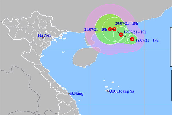 Áp thấp nhiệt đới trên Biển Đông có khả năng mạnh thêm