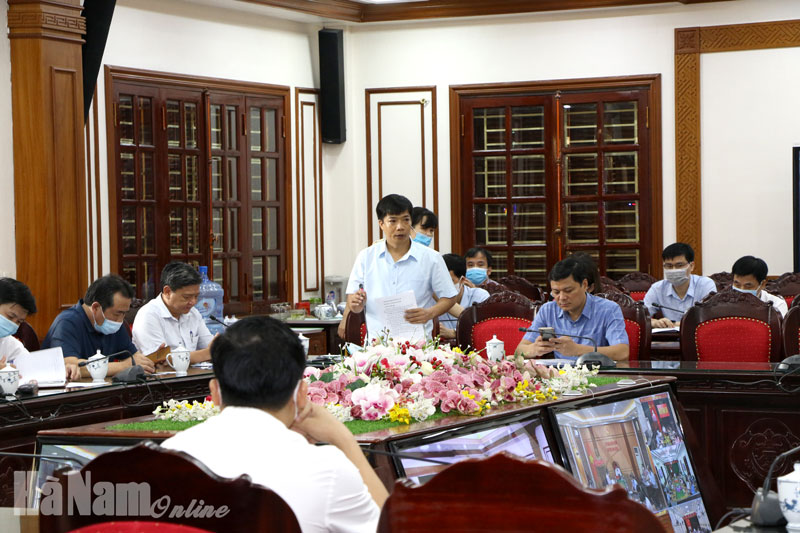Hội nghị trực tuyến về phòng, chống dịch Covid-19 trên địa bàn tỉnh Hà Nam