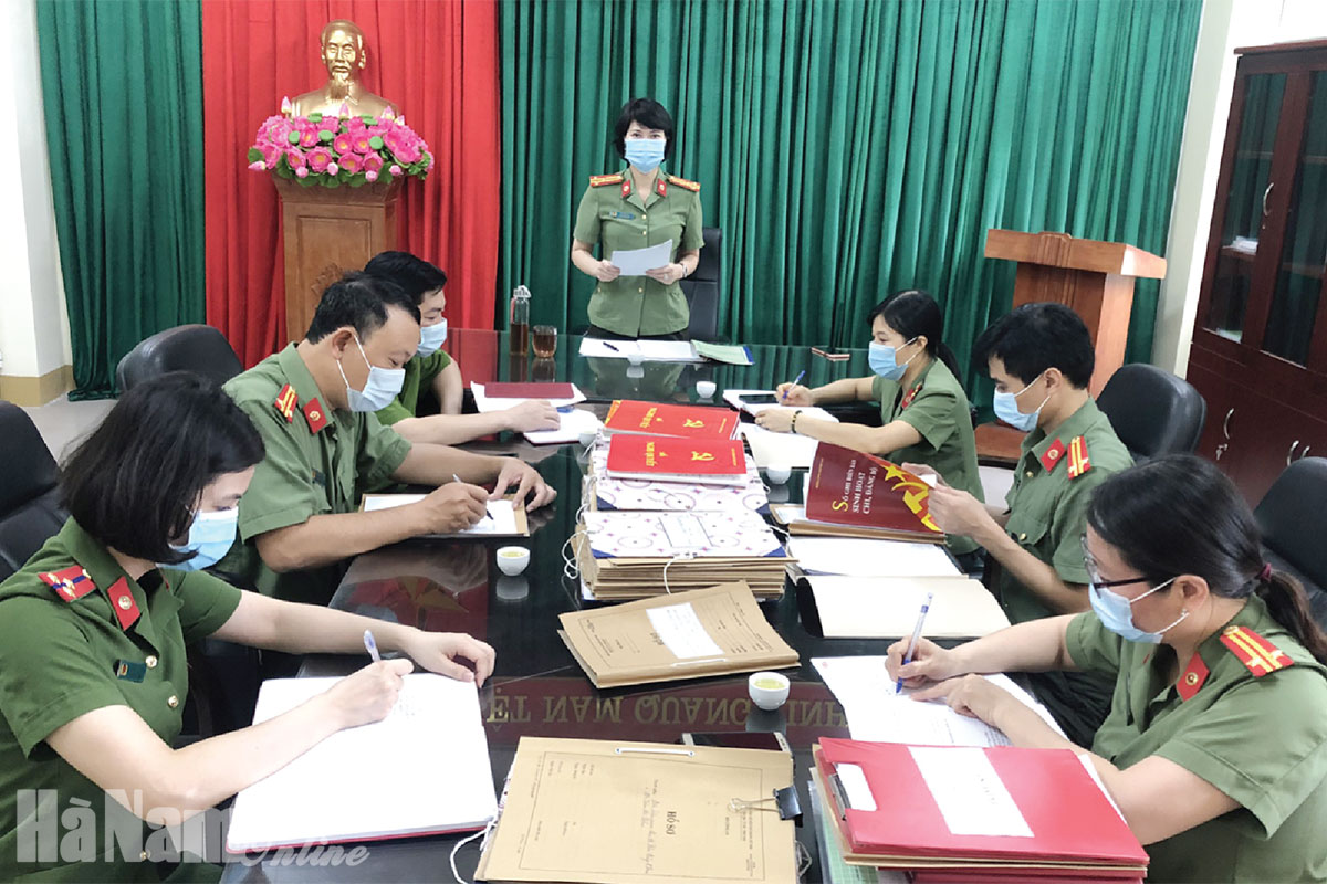 Đảng ủy Công an tỉnh thực hiện tốt công tác kiểm tra, giám sát, góp phần chủ động phòng ngừa vi phạm