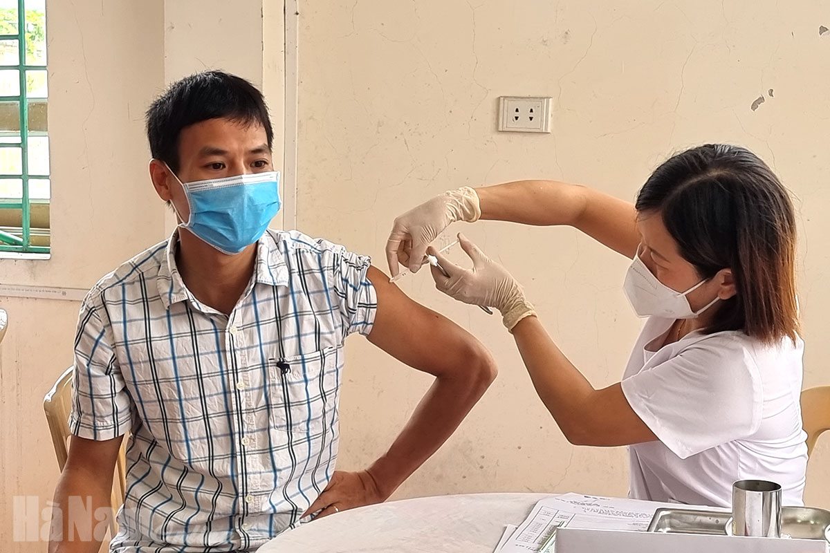 Hà Nam triển khai tiêm vắc xin phòng Covid-19 đợt 6