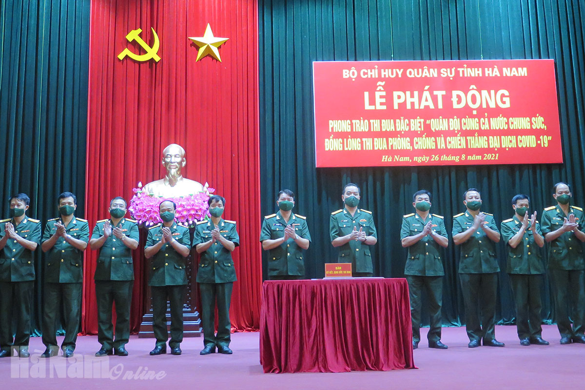 Bộ CHQS tỉnh phát động phong trào thi đua đặc biệt