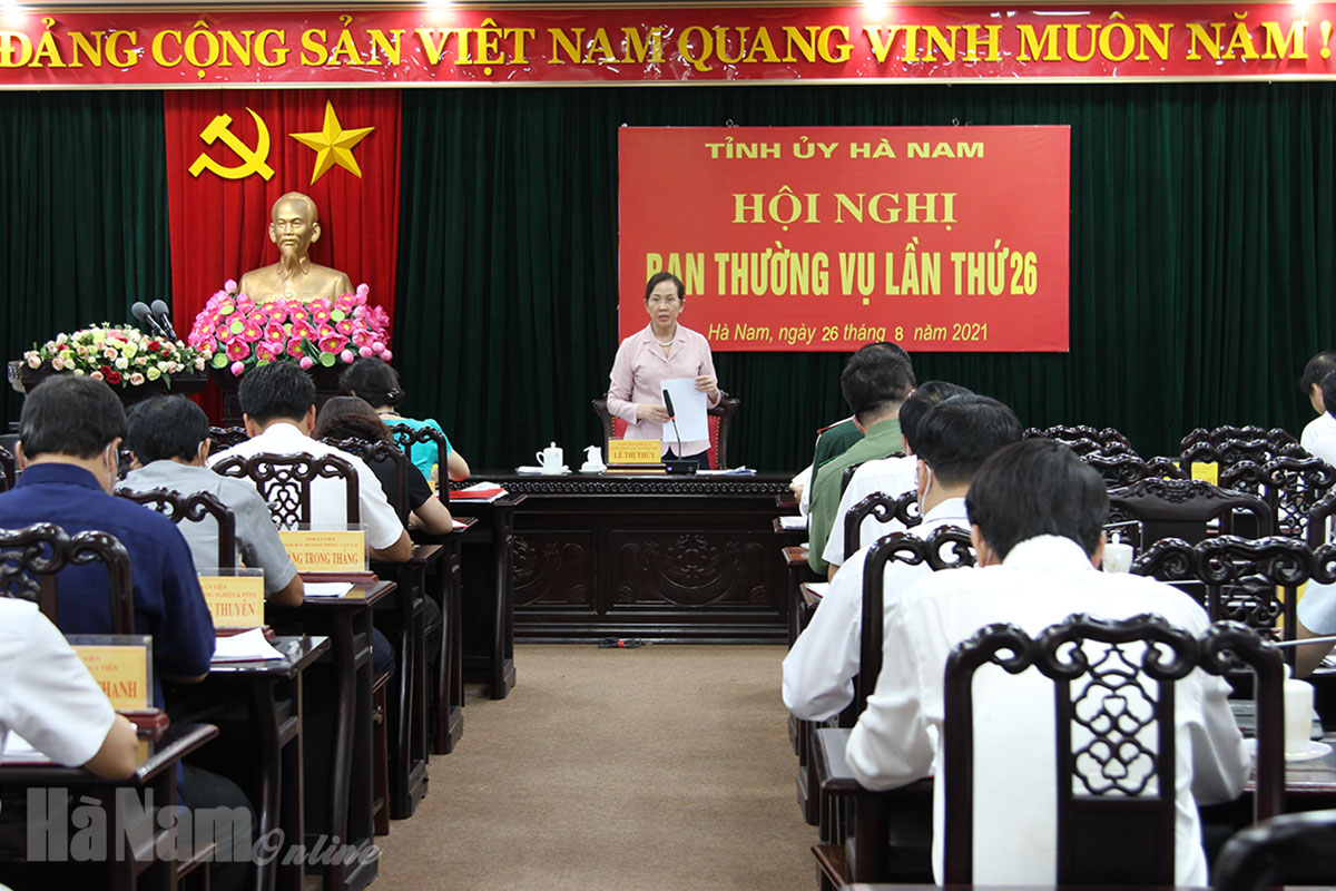 Chiều 26/8, BTV Tỉnh ủy thảo luận dự thảo Nghị quyết về tăng cường sự lãnh đạo của Đảng đối với công tác quản lý, sử dụng đất đai, khoáng sản trên địa bàn