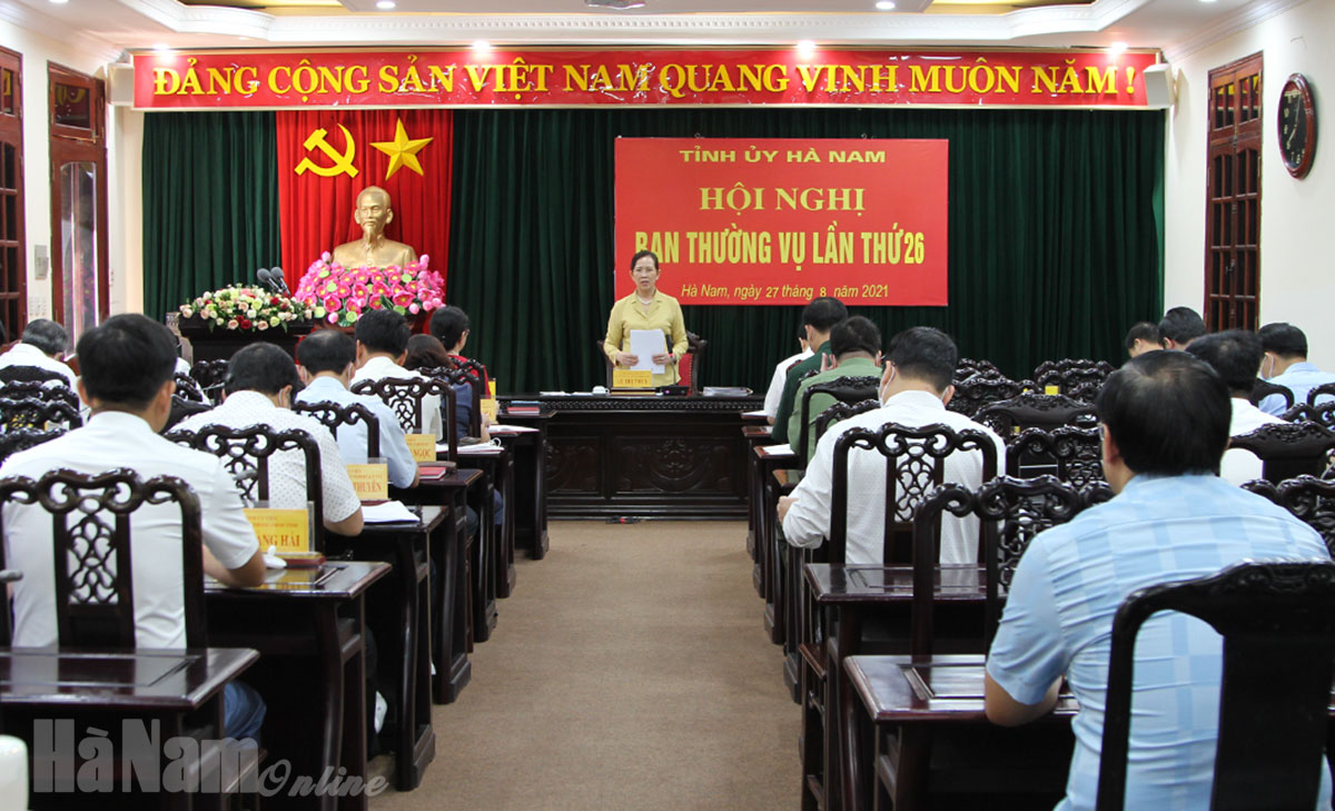 BTV Tỉnh ủy thảo luận về việc sửa đổi, bổ sung Quy chế làm việc của Tỉnh ủy khóa XX, nhiệm kỳ 2020-2025