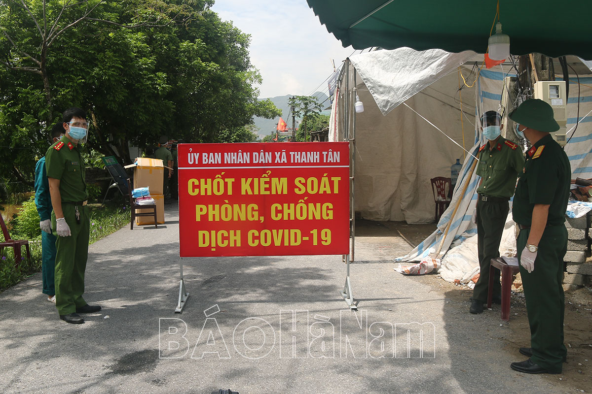 Thiết lập vùng cách ly 3 khu vực dân cư ở Thanh Liêm và Kim Bảng để phòng, chống dịch Covid-19