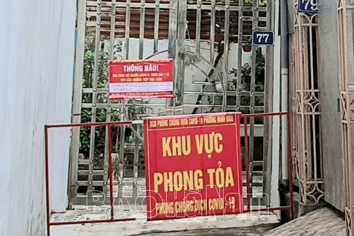 TP Phủ Lý: Các trường hợp F1 nguy cơ thấp cách ly tại nhà, thu hẹp phạm vi một số khu phong tỏa