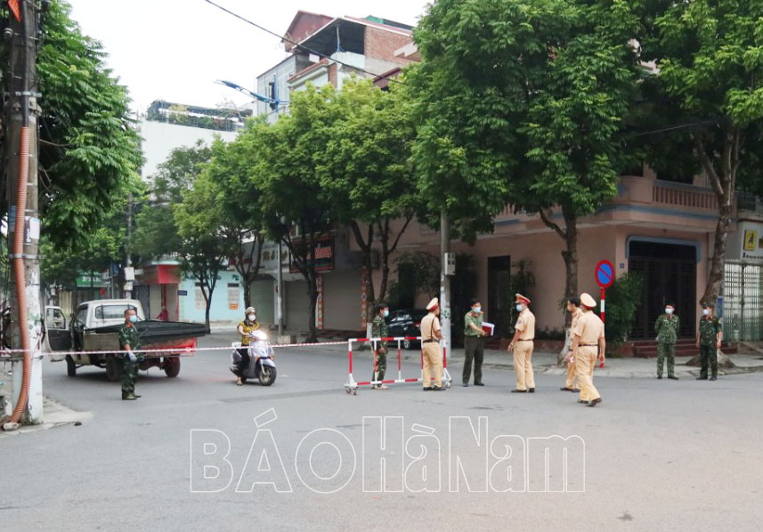 Kết thúc giãn cách xã hội đối với một phần 6 phường của Phủ Lý từ 00 giờ ngày 15/10