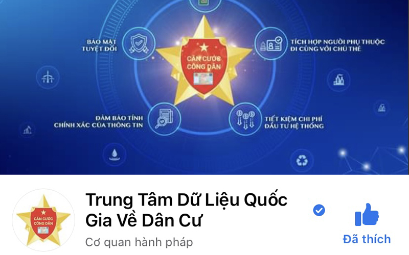 Bộ Công an ra mắt Fanpage hỗ trợ vướng mắc về căn cước công dân gắn chip