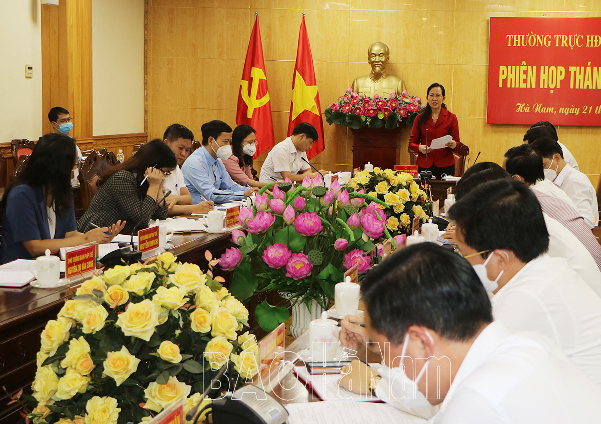 Thường trực HĐND tỉnh thống nhất nội dung, chương trình kỳ họp thường lệ cuối năm và triển khai nhiệm vụ trọng tâm tháng 11/2021