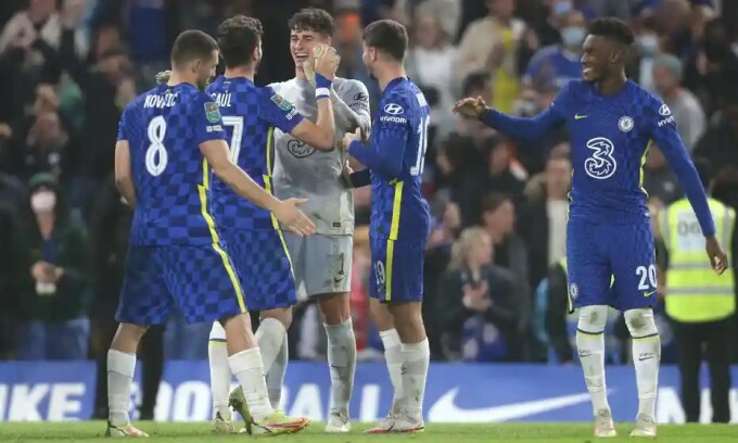 Chelsea thắng luân lưu ở vòng bốn Cup Liên đoàn