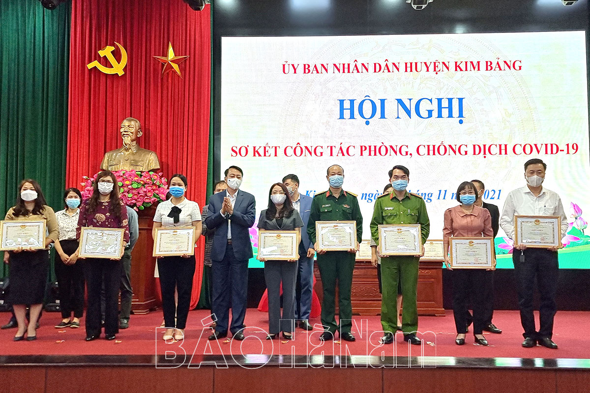 Kim Bảng sơ kết công tác phòng, chống dịch Covid-19