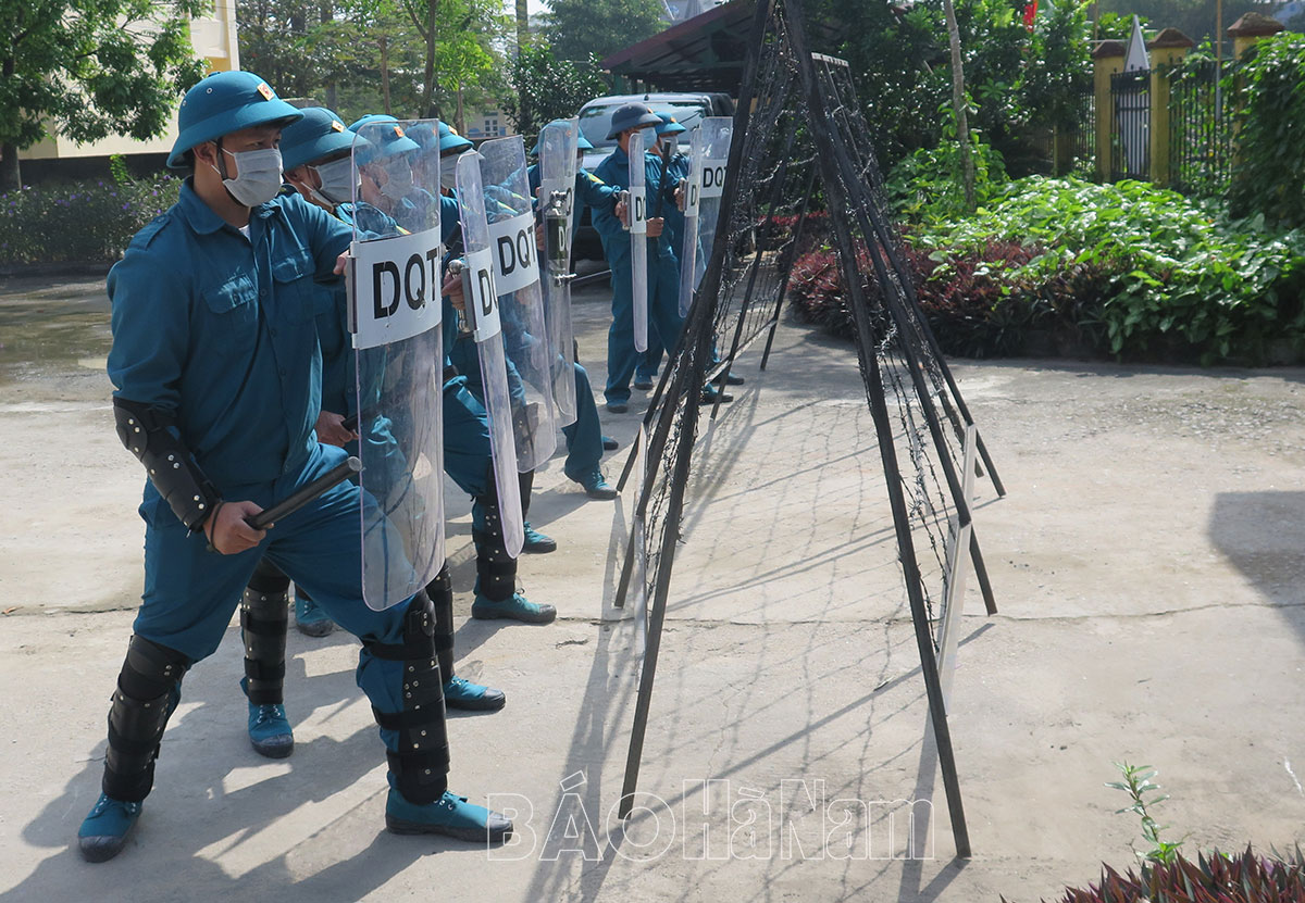 Xã Đồng Du tổ chức diễn tập chiến đấu phòng thủ năm 2021