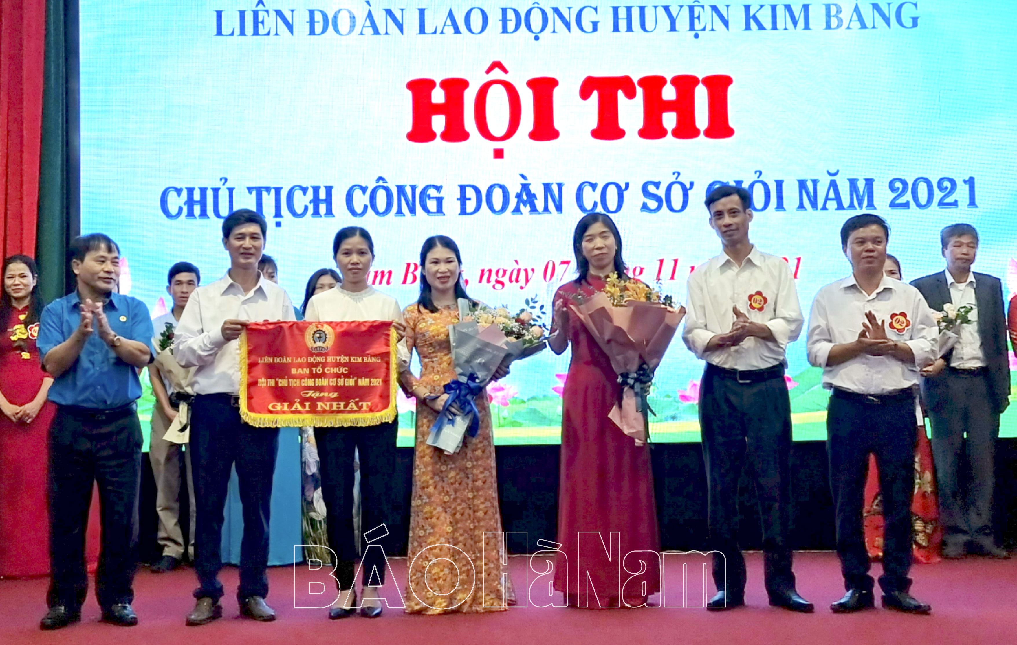 LĐLĐ huyện Kim Bảng tổ chức Hội thi Chủ tịch công đoàn cơ sở giỏi năm 2021