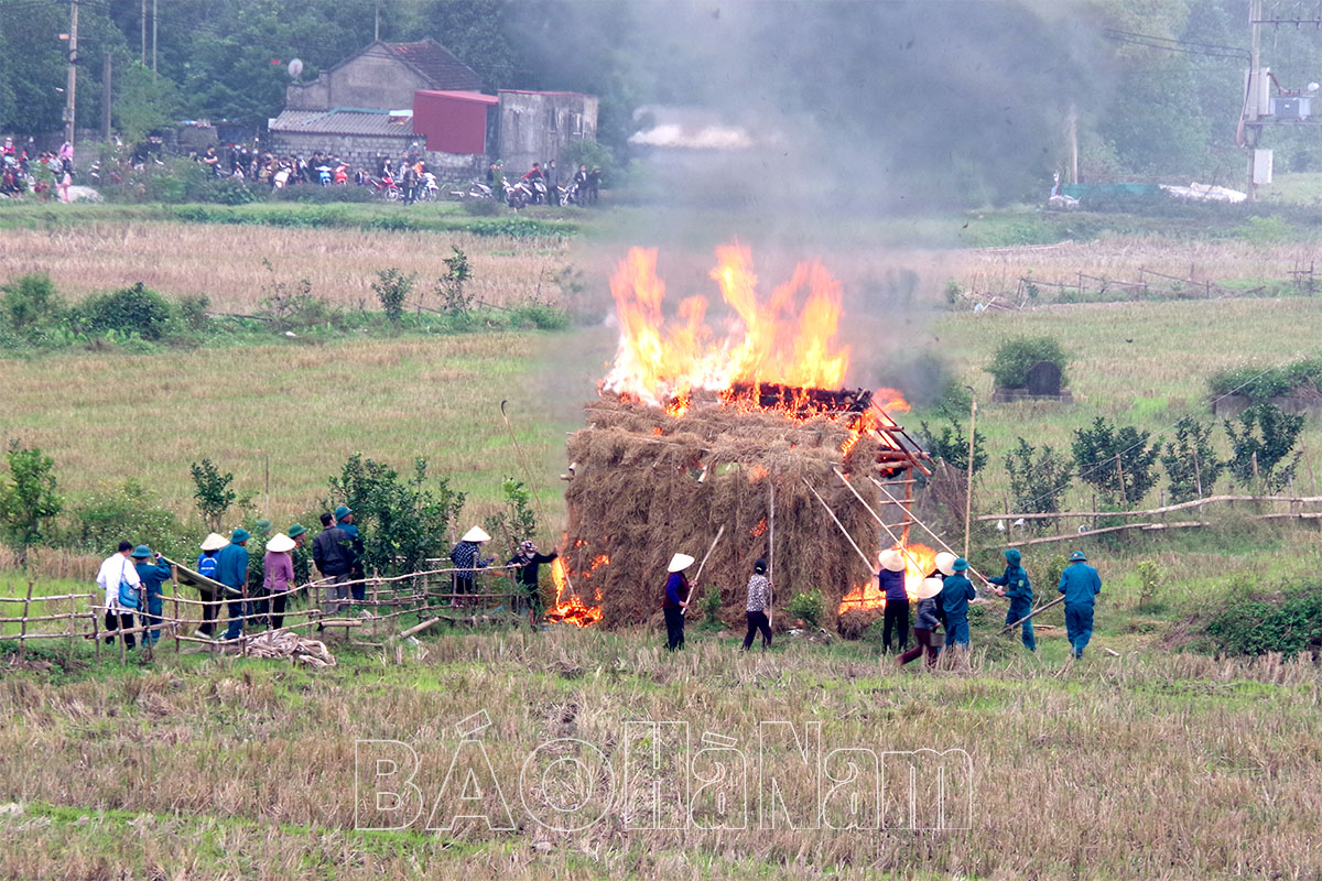 Xã Tràng An tổ chức diễn tập chiến đấu phòng thủ xã năm 2021