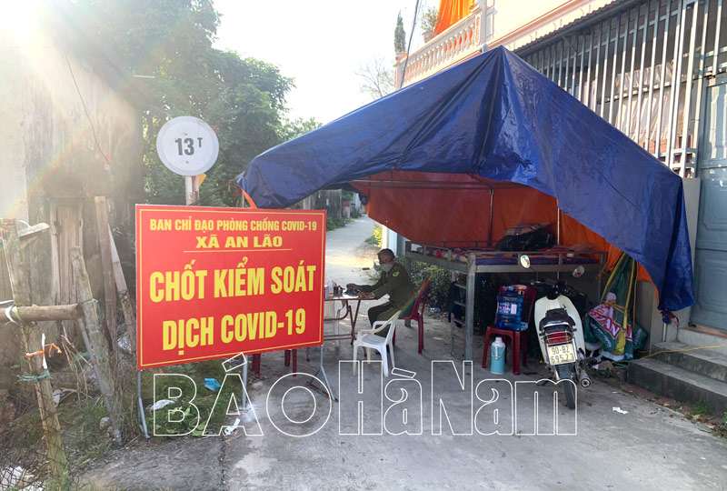 Liên quan đến ổ dịch tại xã An Lão, tạm thời phong tỏa 2 khu dân cư, cách ly 39 hộ dân