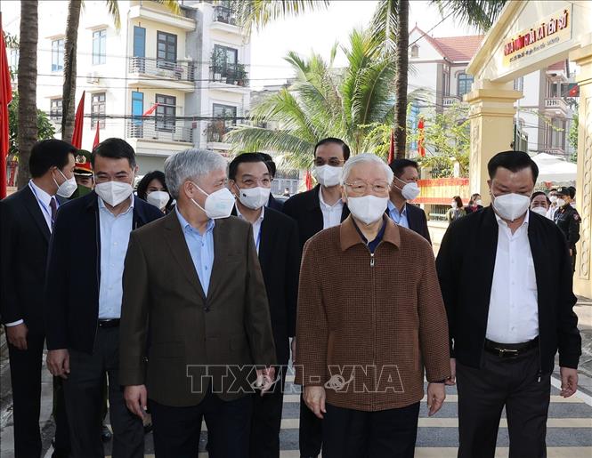 Tổng Bí thư Nguyễn Phú Trọng dự Ngày hội Đại đoàn kết toàn dân tộc tại xã Yên Sở