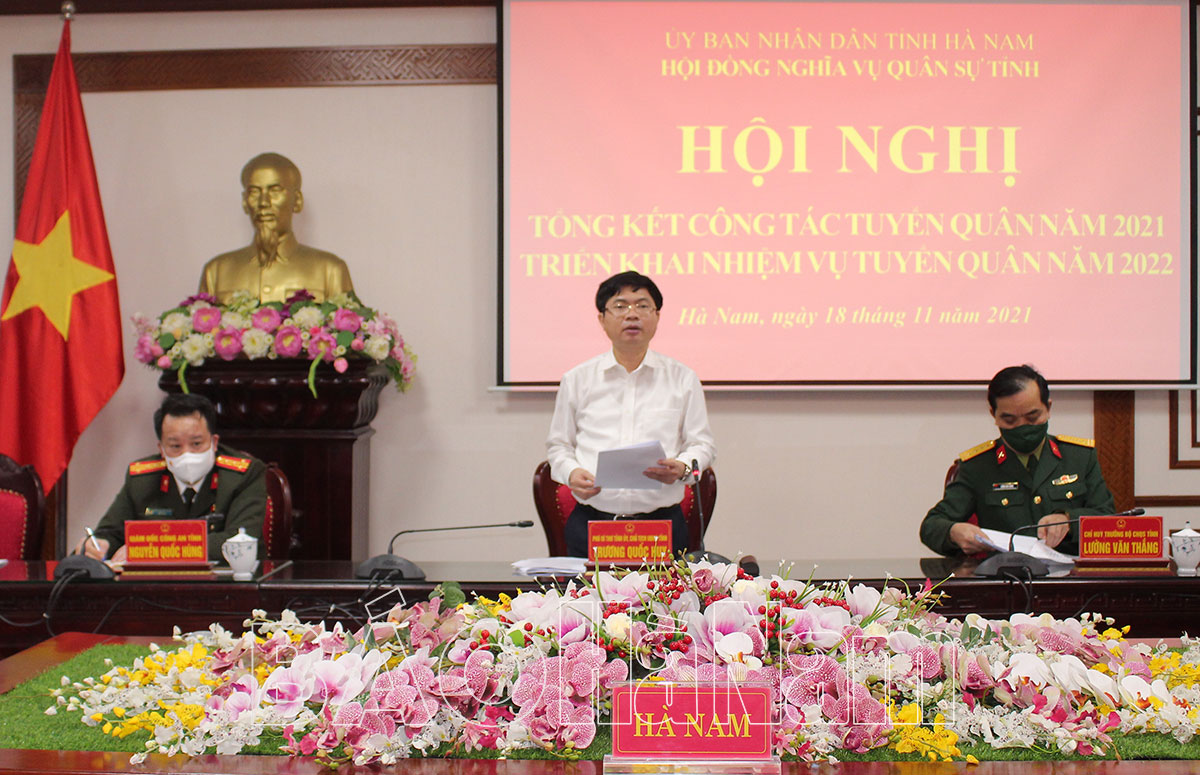 Hội đồng Nghĩa vụ Quân sự tỉnh triển khai nhiệm vụ tuyển quân năm 2022