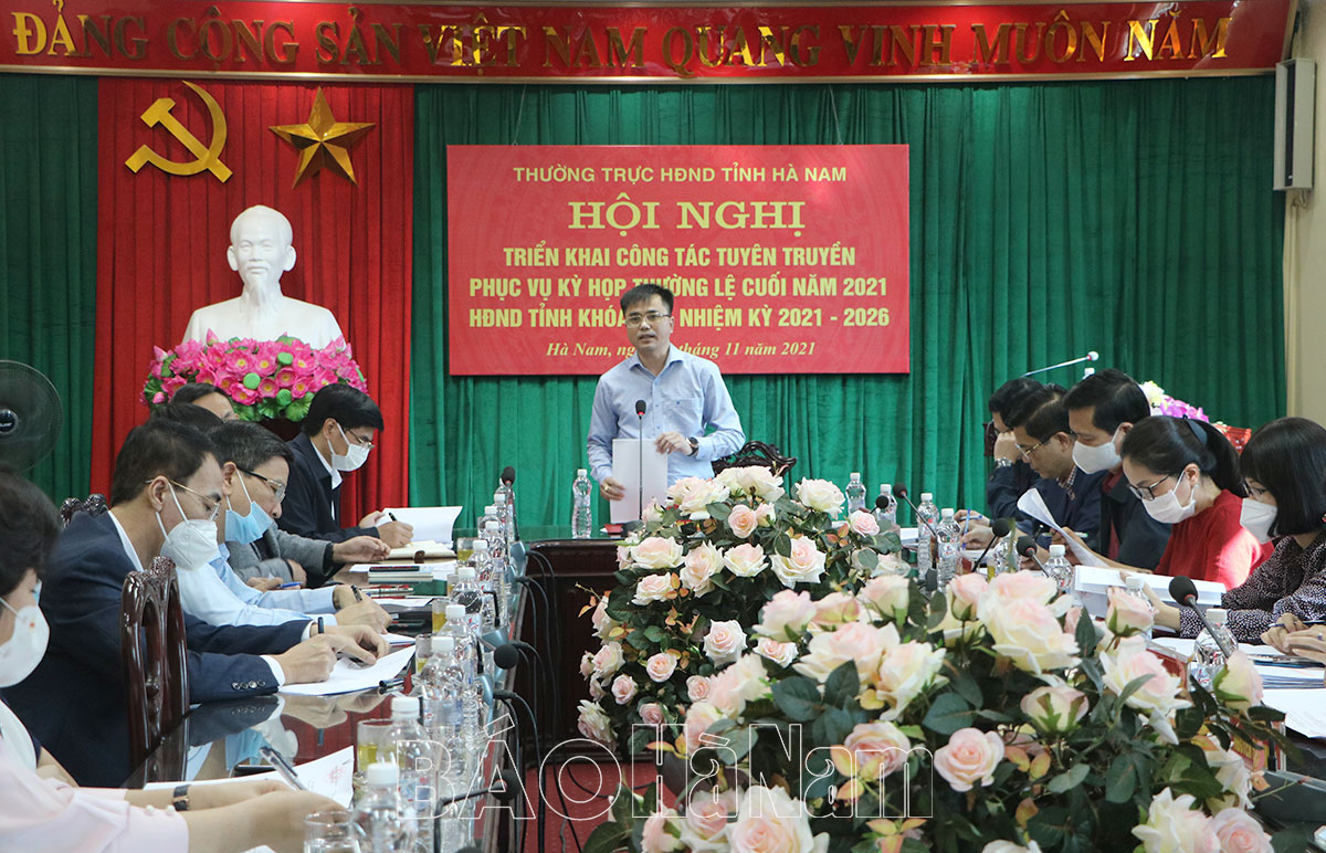 Triển khai công tác tuyên truyền phục vụ kỳ họp cuối năm HĐND tỉnh khóa XIX