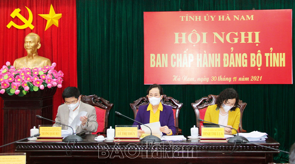 Ban Chấp hành Đảng bộ tỉnh thảo luận, đánh giá công tác xây dựng Đảng năm 2021