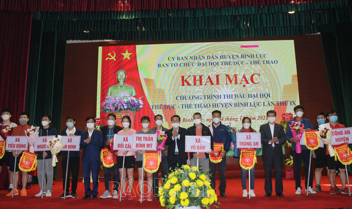 Bình Lục khai mạc chương trình thi đấu Đại hội TDTT huyện lần thứ IX