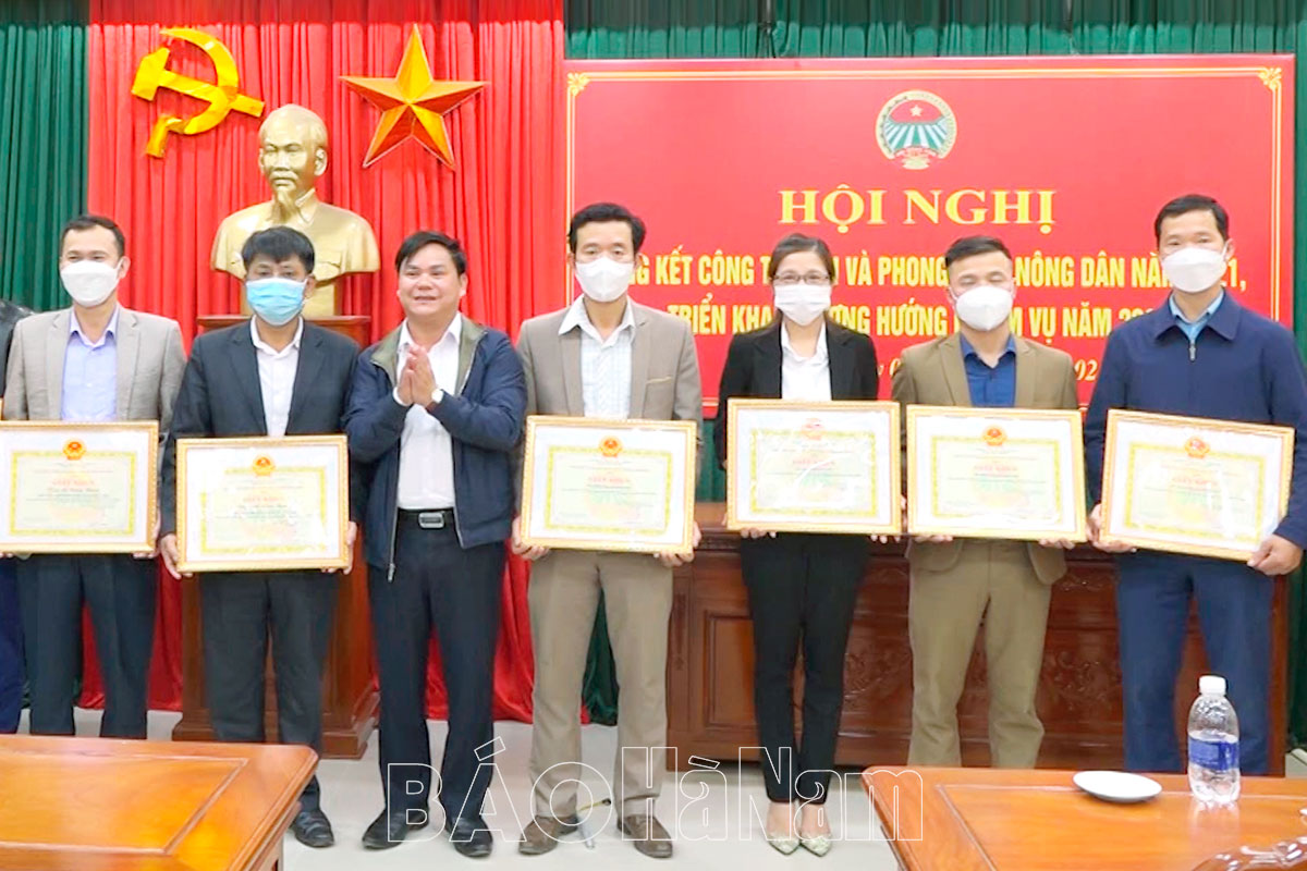 Hội Nông dân Kim Bảng tổng kết công tác hội và phong trào nông dân năm 2021