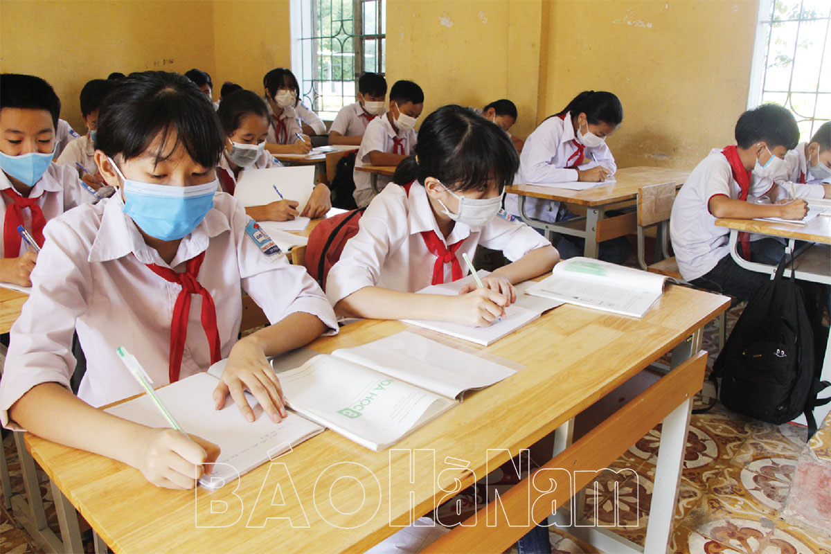 Thành phố Phủ Lý ổn định nền nếp dạy học trực tiếp