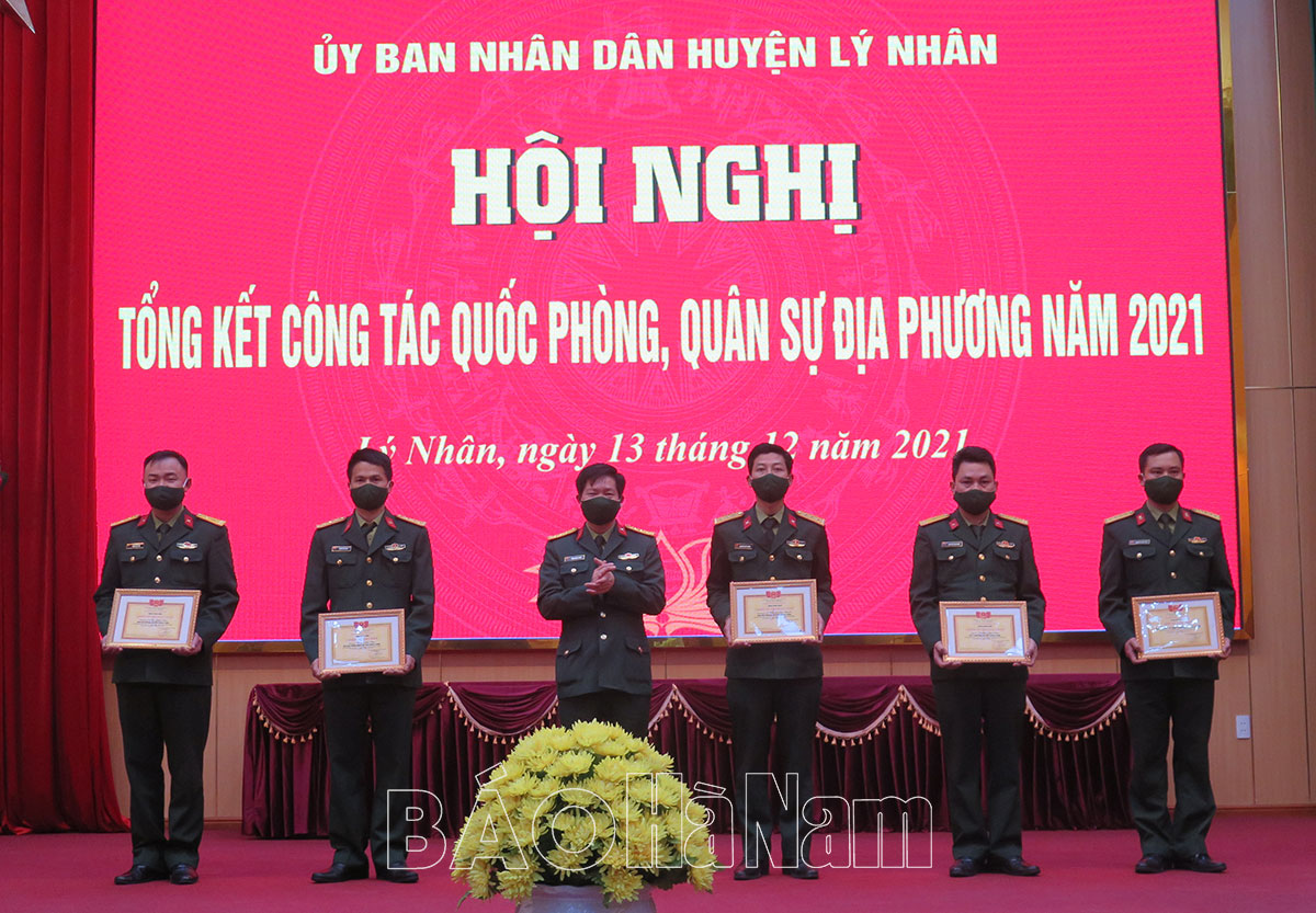 UBND huyện Lý Nhân triển khai nhiệm vụ công tác quốc phòng, quân sự địa phương năm 2022