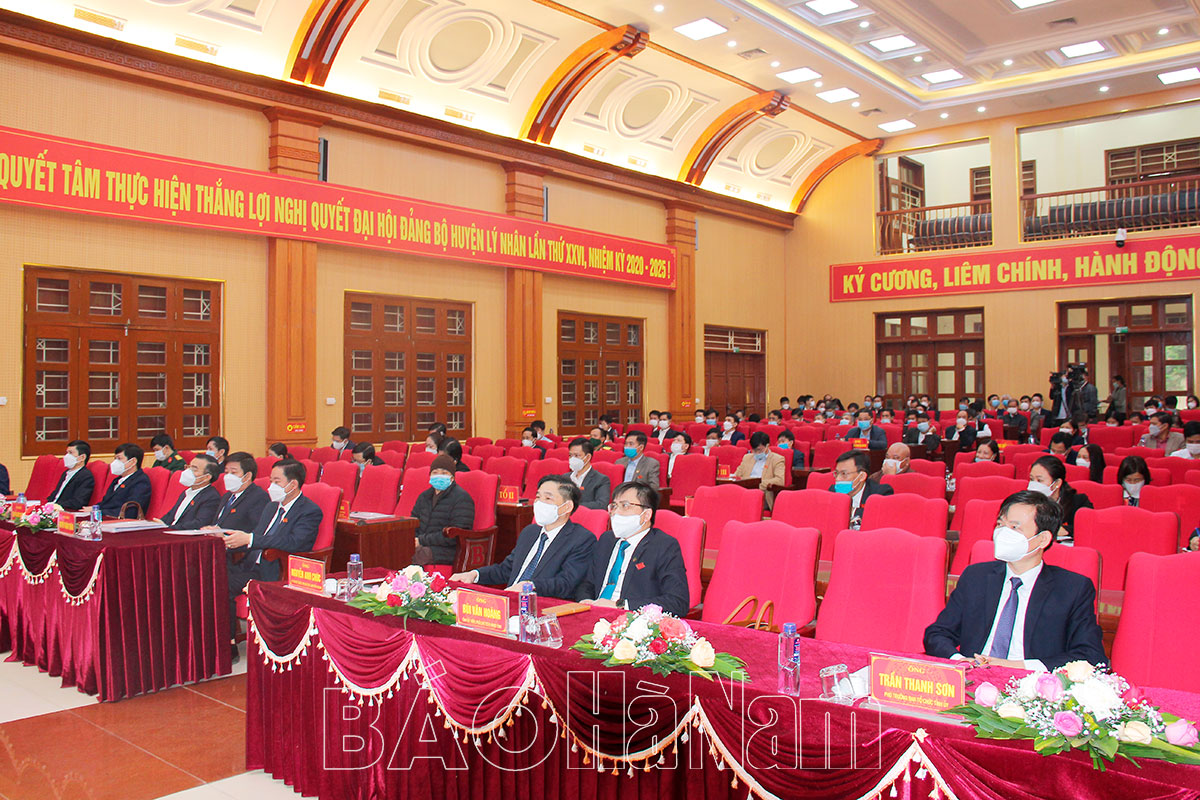 Khai mạc kỳ họp thứ 5 HĐND huyện Lý Nhân khoá XX, nhiệm kỳ 2021-2026