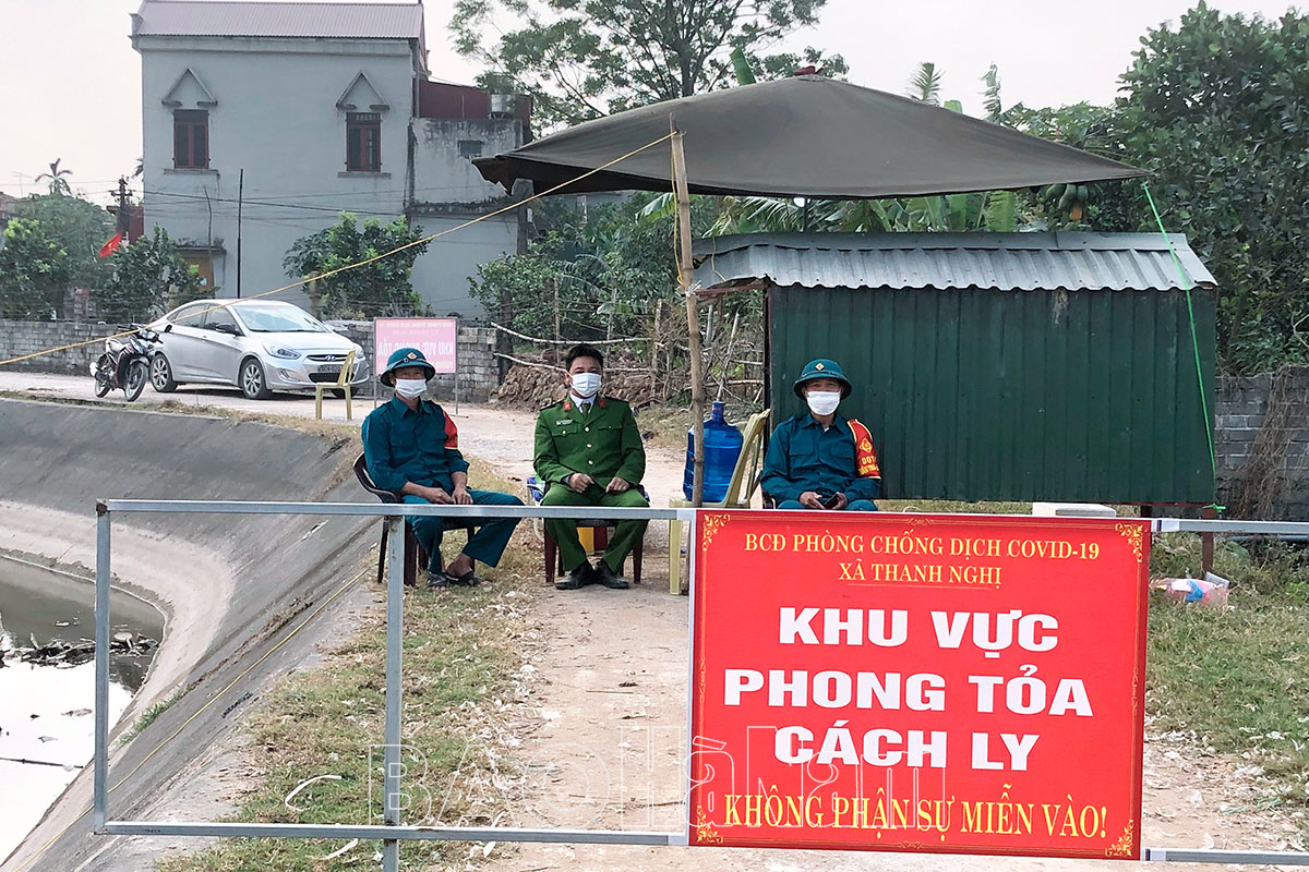 Thôn Nham Kênh (xã Thanh Nghị): Bảo đảm nhu yếu phẩm cho bà con trong khu cách ly